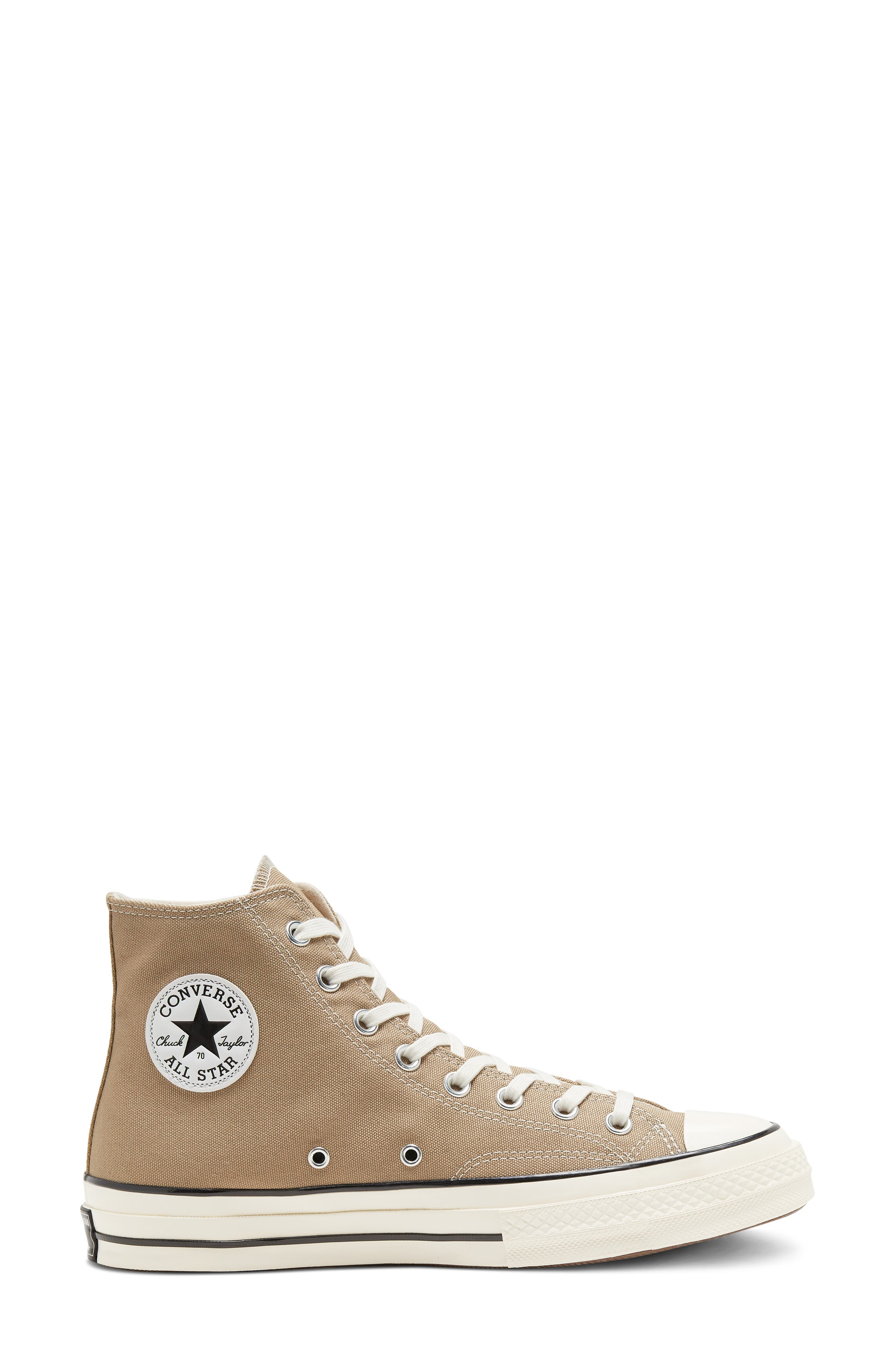 Chuck 70 High Top Sneaker, Alternate, color, NOMAD KHAKI/ BLACK/ EGRET