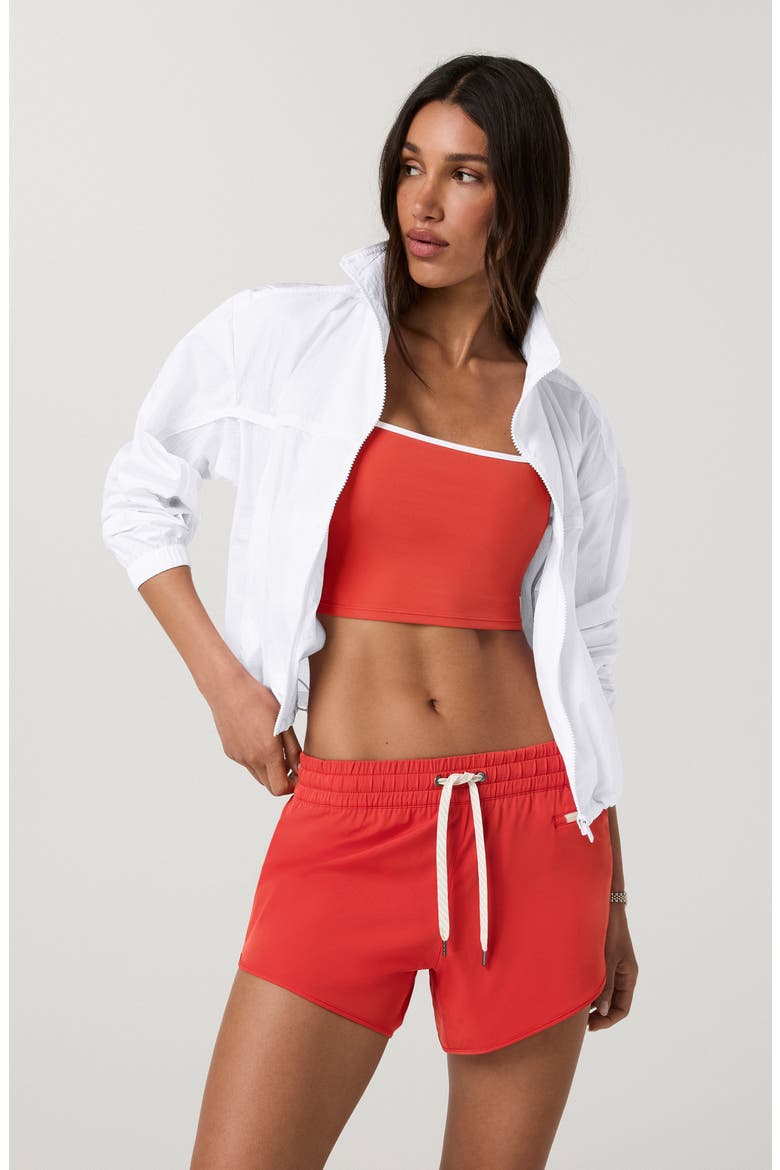 Court Full Zip Windbreaker, Alternate, color, WHITE