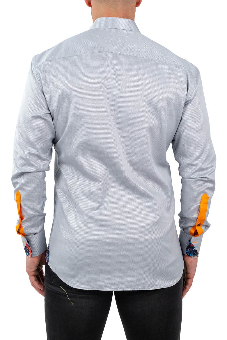Einstein Jacqslate Grey Button-Up Shirt, Alternate, color, GREY