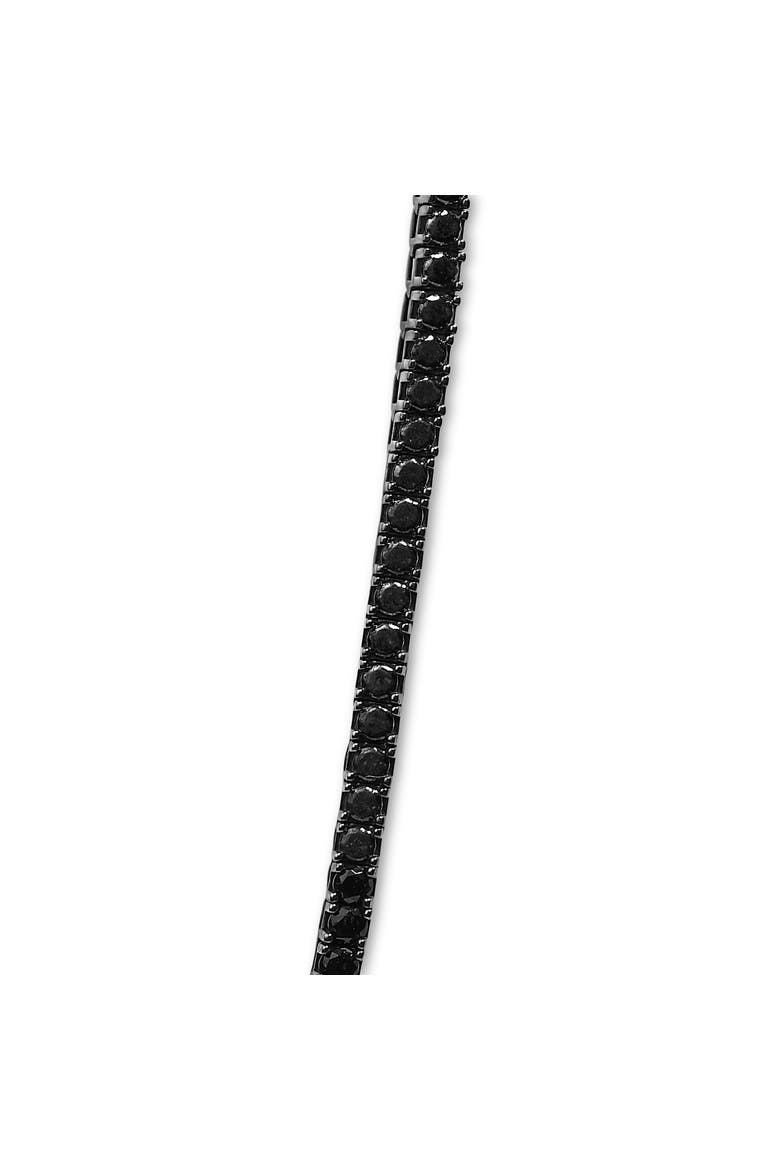 Men's Sterling Silver Black Onyx Tennis Necklace, Alternate, color, Silver