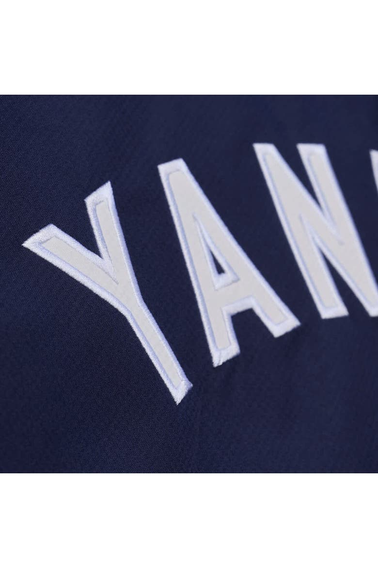 Men's Mitchell & Ness  Navy New York Yankees Full-Snap Hooded Coaches Jacket, Alternate, color, Navy