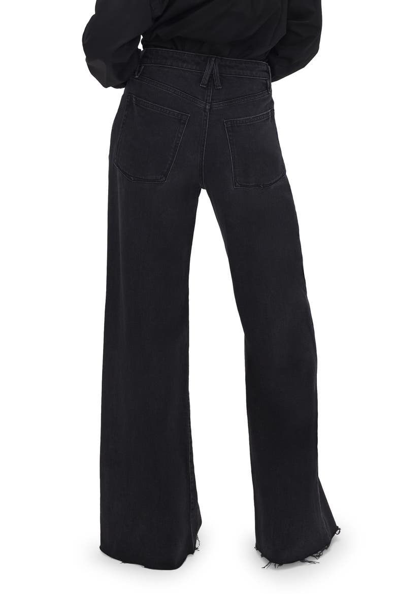 Good Ease Wide Leg Jeans, Alternate, color, BLACK324