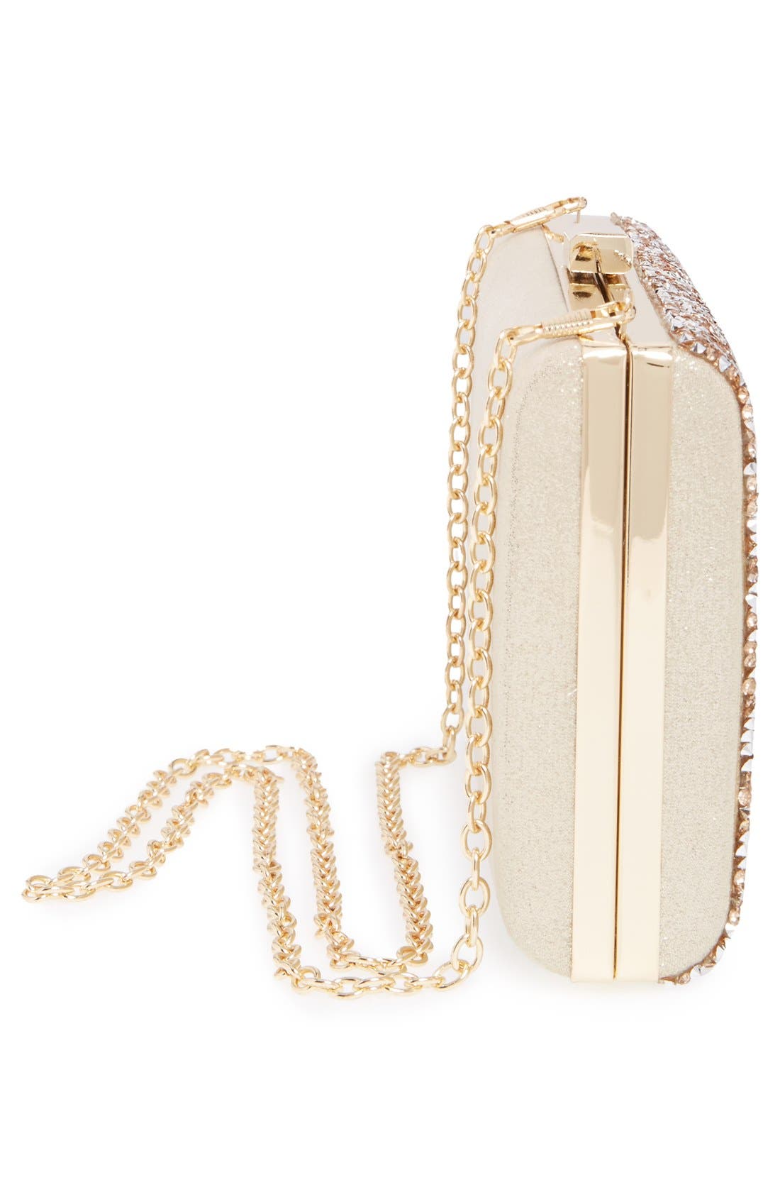 Sole Society 'Mayanna' Crystal Embellished Minaudiere, Alternate, color, 
