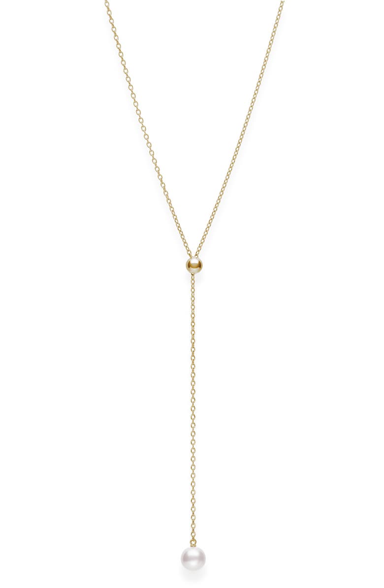 Mikimoto Japan Collections Pearl Lariat Necklace, Main, color, 