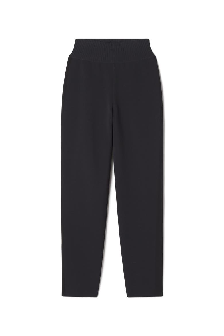 Black Viscose Leggings, Alternate, color, Black