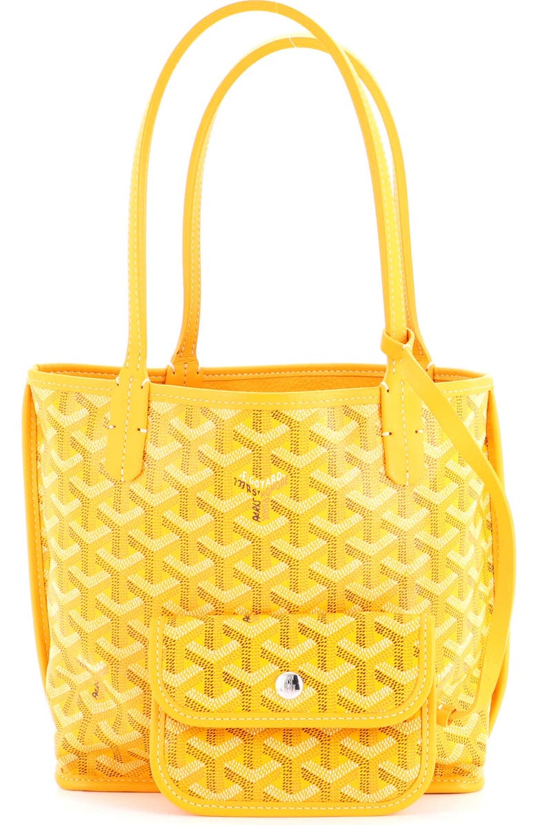 Pre-Owned Goyard Anjou Reversible Tote Coated Canvas Mini, Alternate, color, Orange