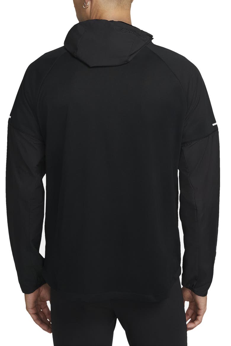 Therma-FIT Repel Miler Running Jacket, Alternate, color, BLACK/ BLACK