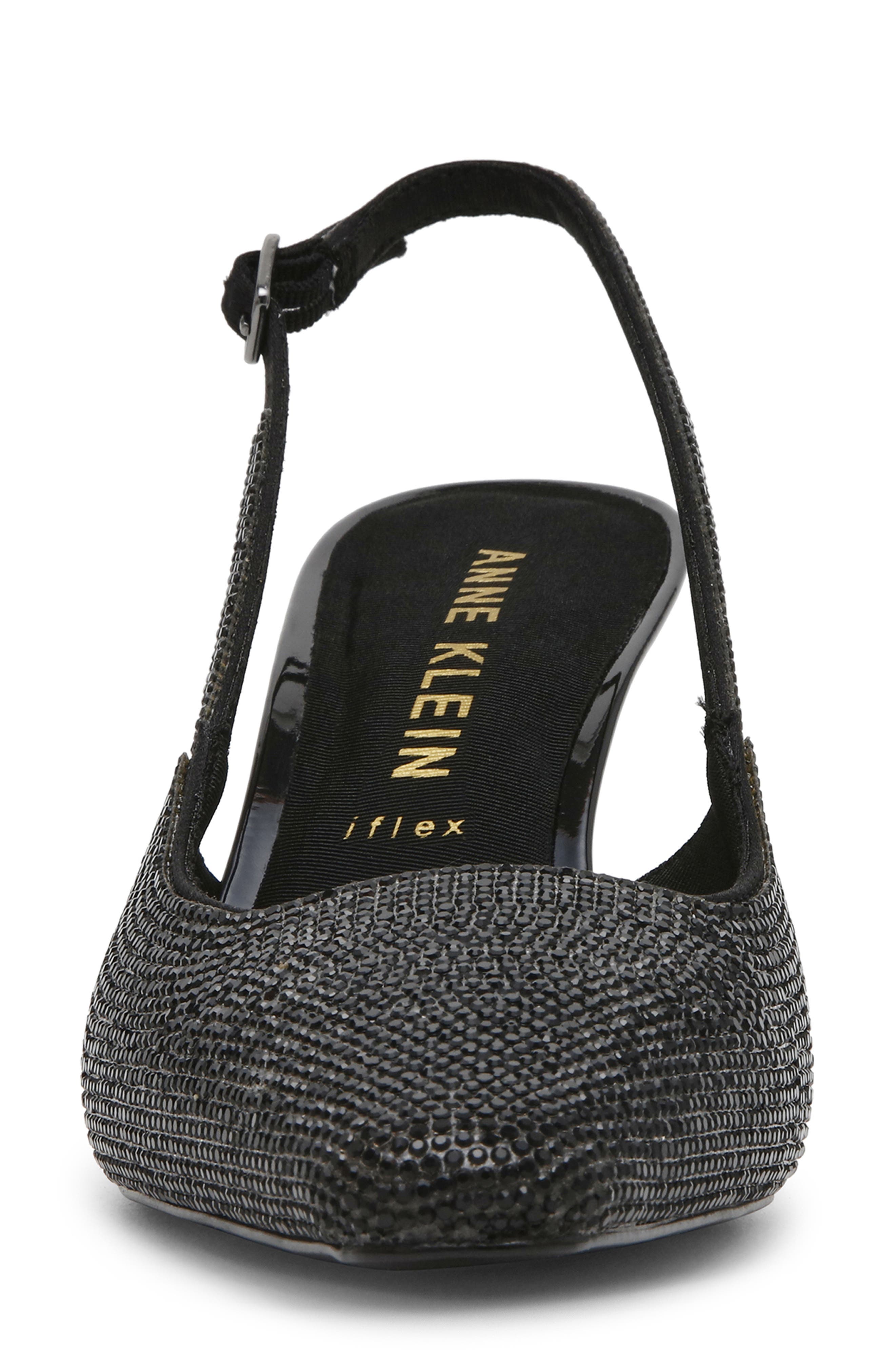 Anne Klein Rosel Slingback Pump, Alternate, color, Black Crystal