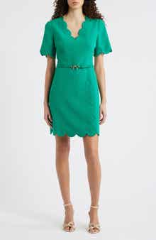 Scallop Sheath Dress
