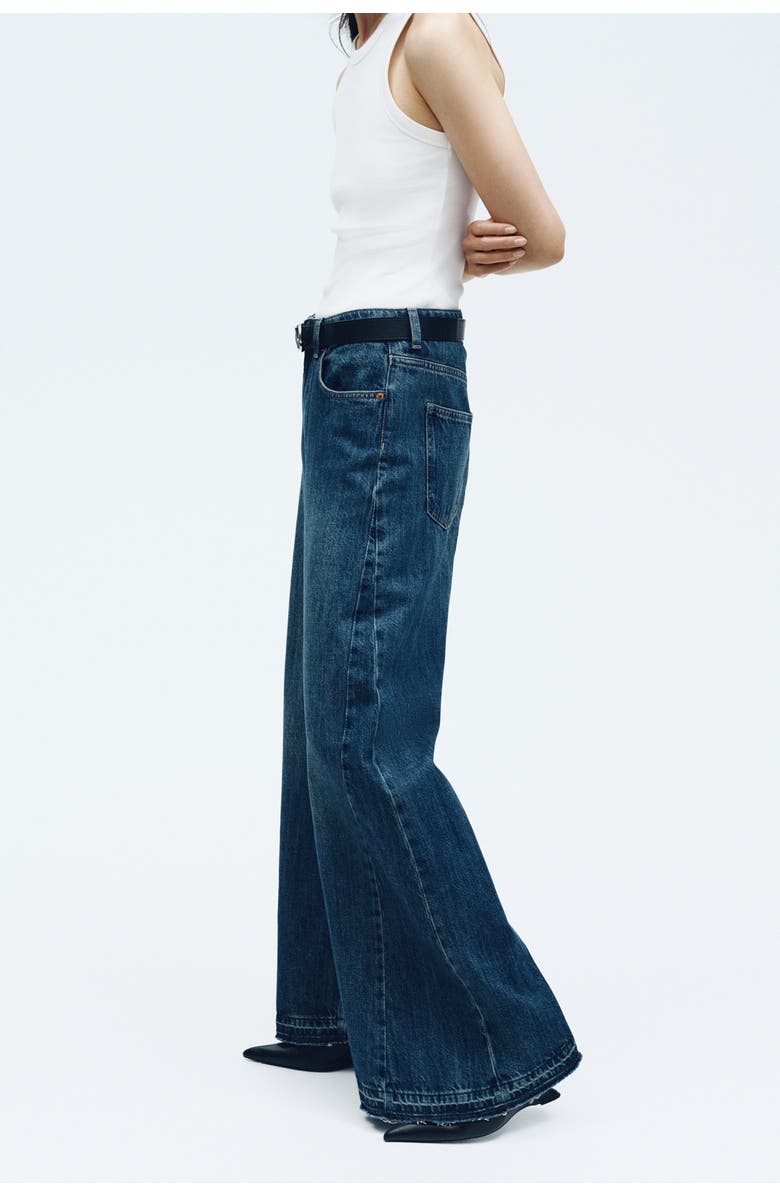 H&M Wide High Jeans, Alternate, color, Denim Blue