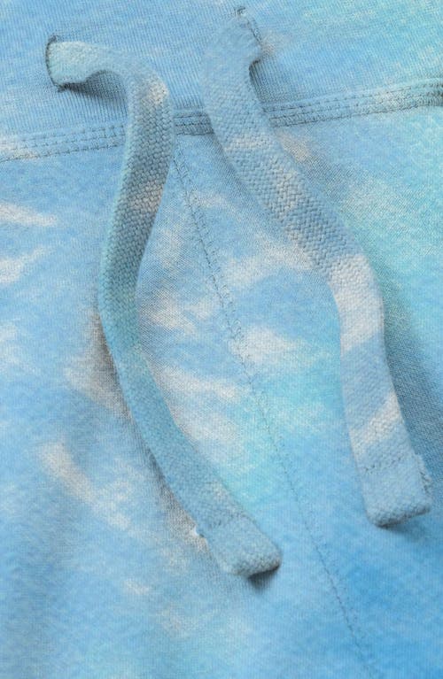 Dalix Mens Ghost Tie Dye Fleece Jogger Pant In Blue