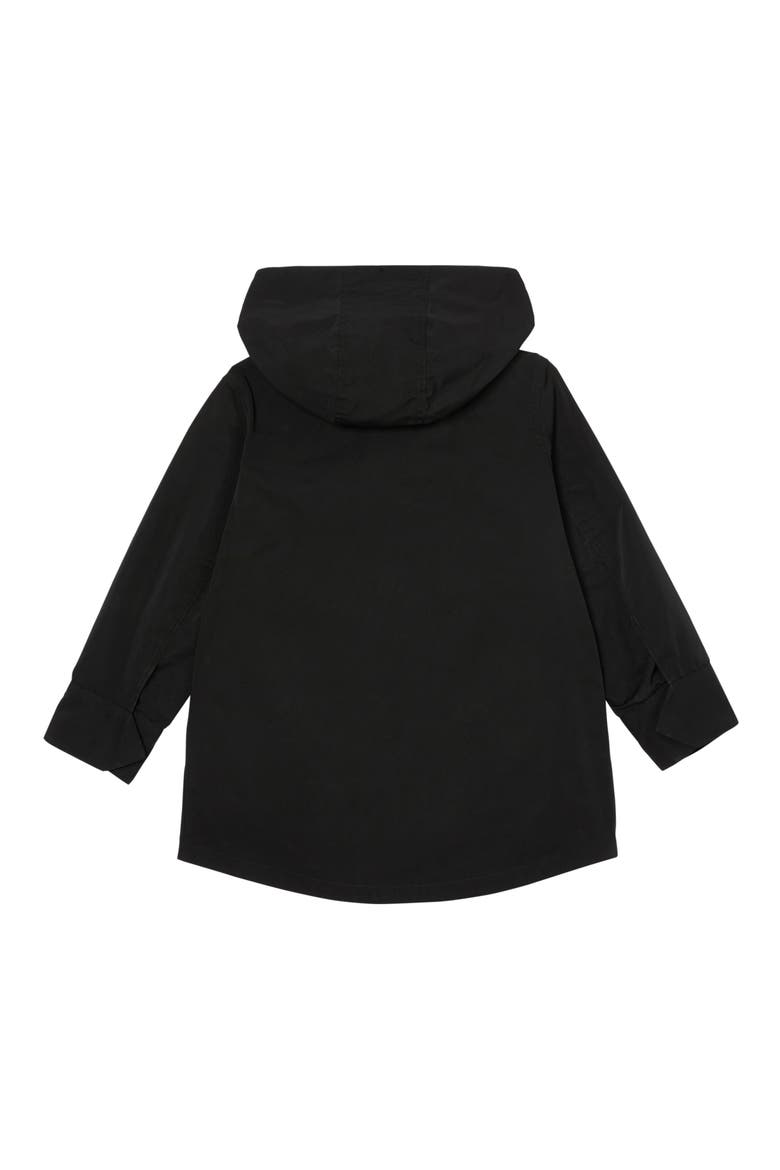 Rowan Hooded Coat with Detachable Icon Stripe Down Puffer Liner, Alternate, color, BLACK