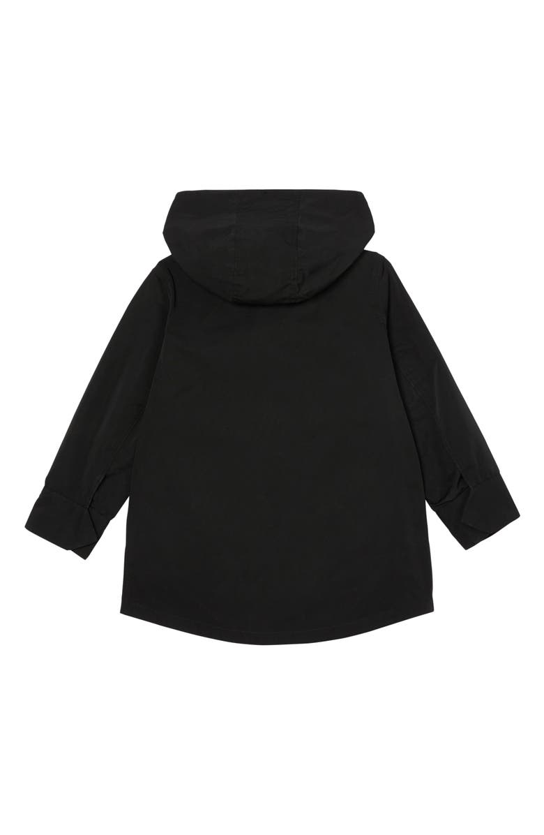 Burberry Rowan Hooded Coat with Detachable Icon Stripe Down Puffer Liner, Alternate, color,