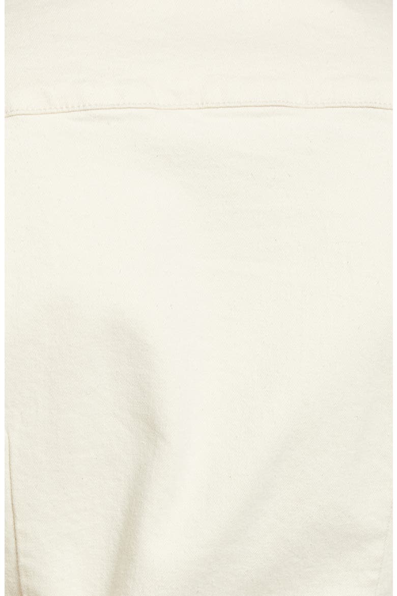 Zip Front Denim Romper, Alternate, color, BEIGE