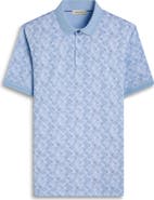 Bugatchi Vance OoohCotton® Leaf Print Polo