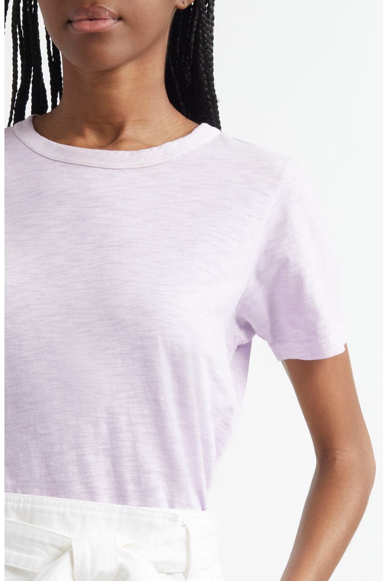 Carla Crewneck Cotton T-Shirt, Alternate, color, SOFT LILAC