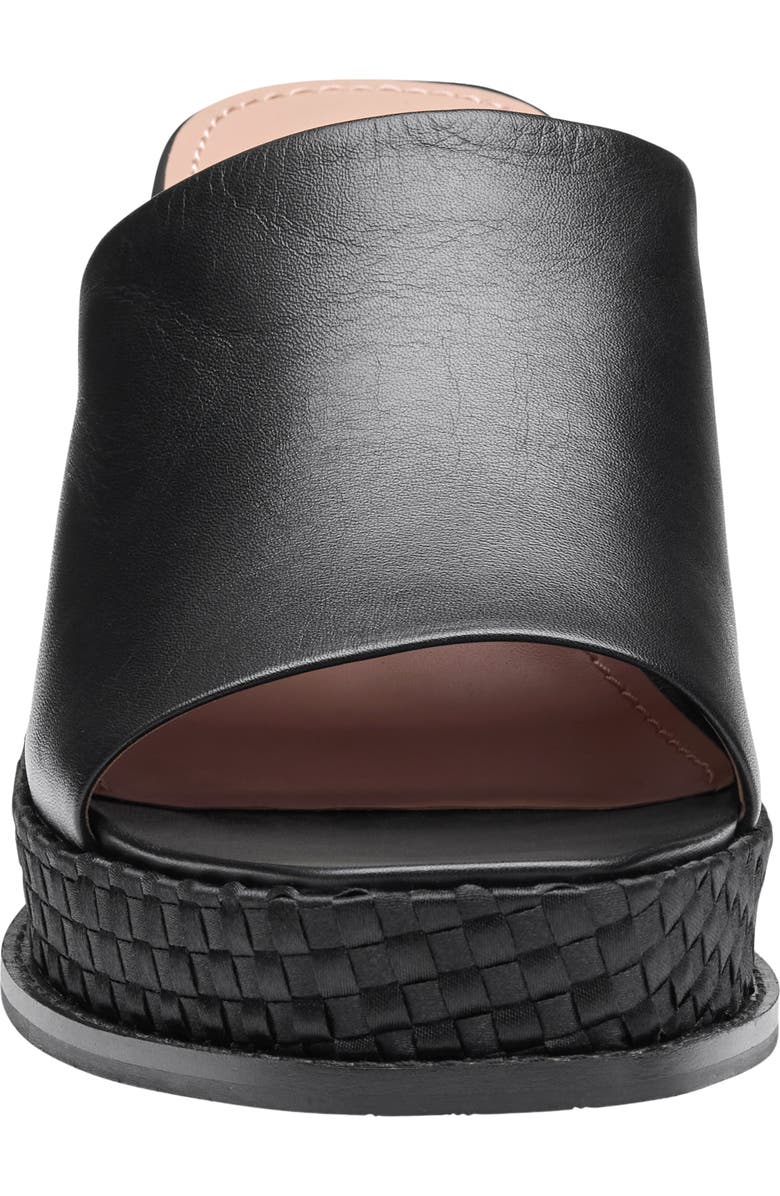 Johnston & Murphy Mallory Platform Wedge Slide Sandal, Alternate, color, Black Nappa Leather
