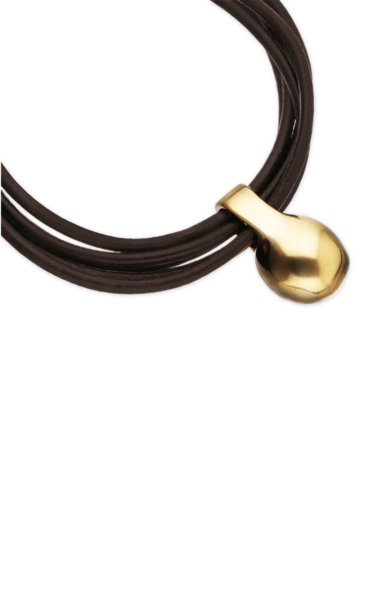 UNODE50 Leather strap with 18k gold-plated dial, Alternate, color, Gold