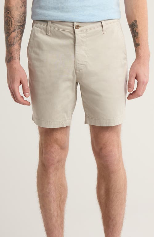 Ag Wanderer Poplin Chino Shorts In White Sesame