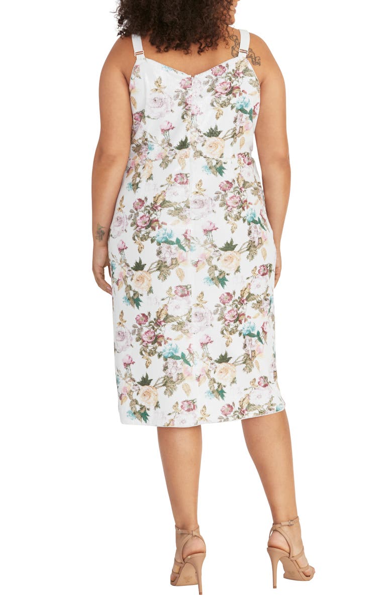 RACHEL Rachel Roy Sequin Faux Wrap Dress, Alternate, color,