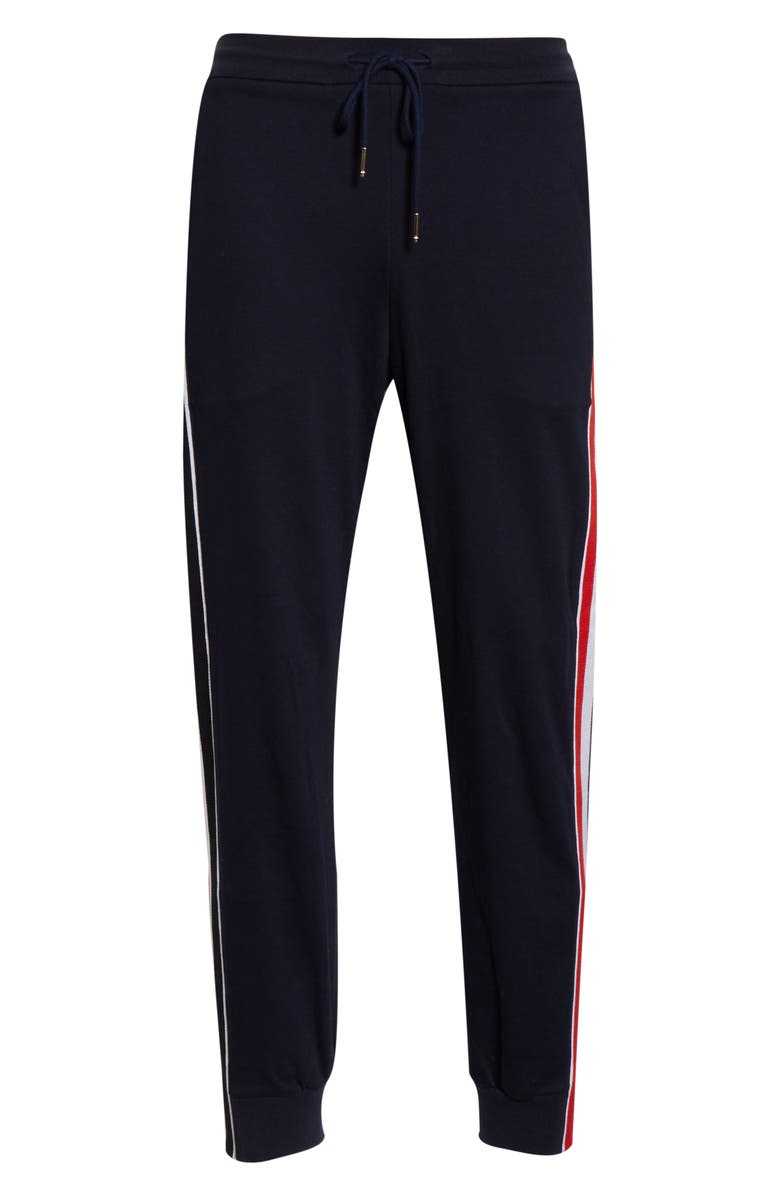Thom Browne Rib Stripe Sweatpants, Alternate, color, 
