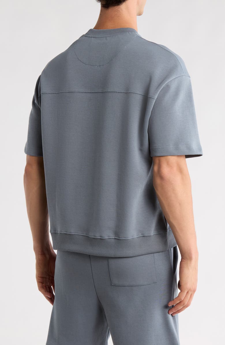 DENIM AND FLOWER Crewneck T-Shirt, Alternate, color, Mid Blue