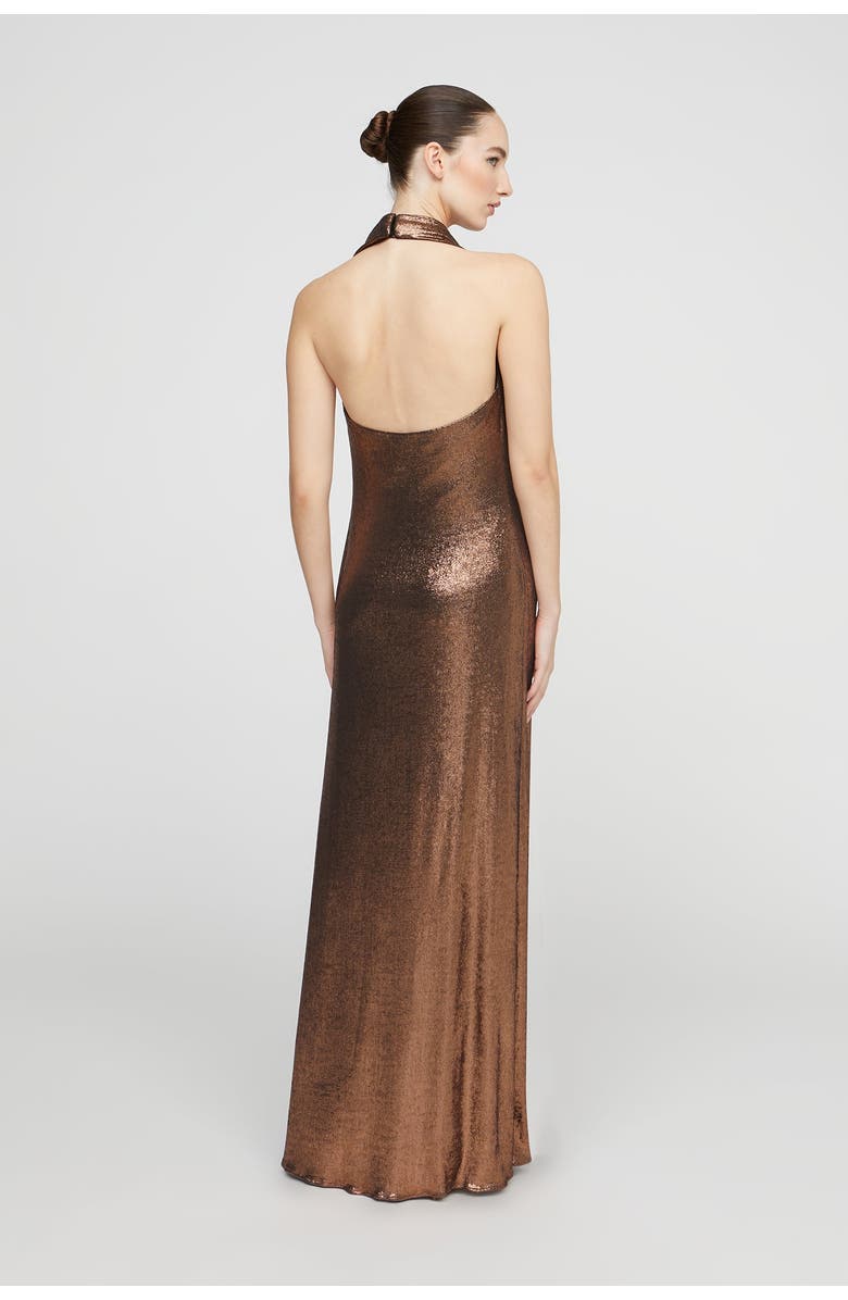 HALSTON Soraya Jersey Gown, Alternate, color, Copper