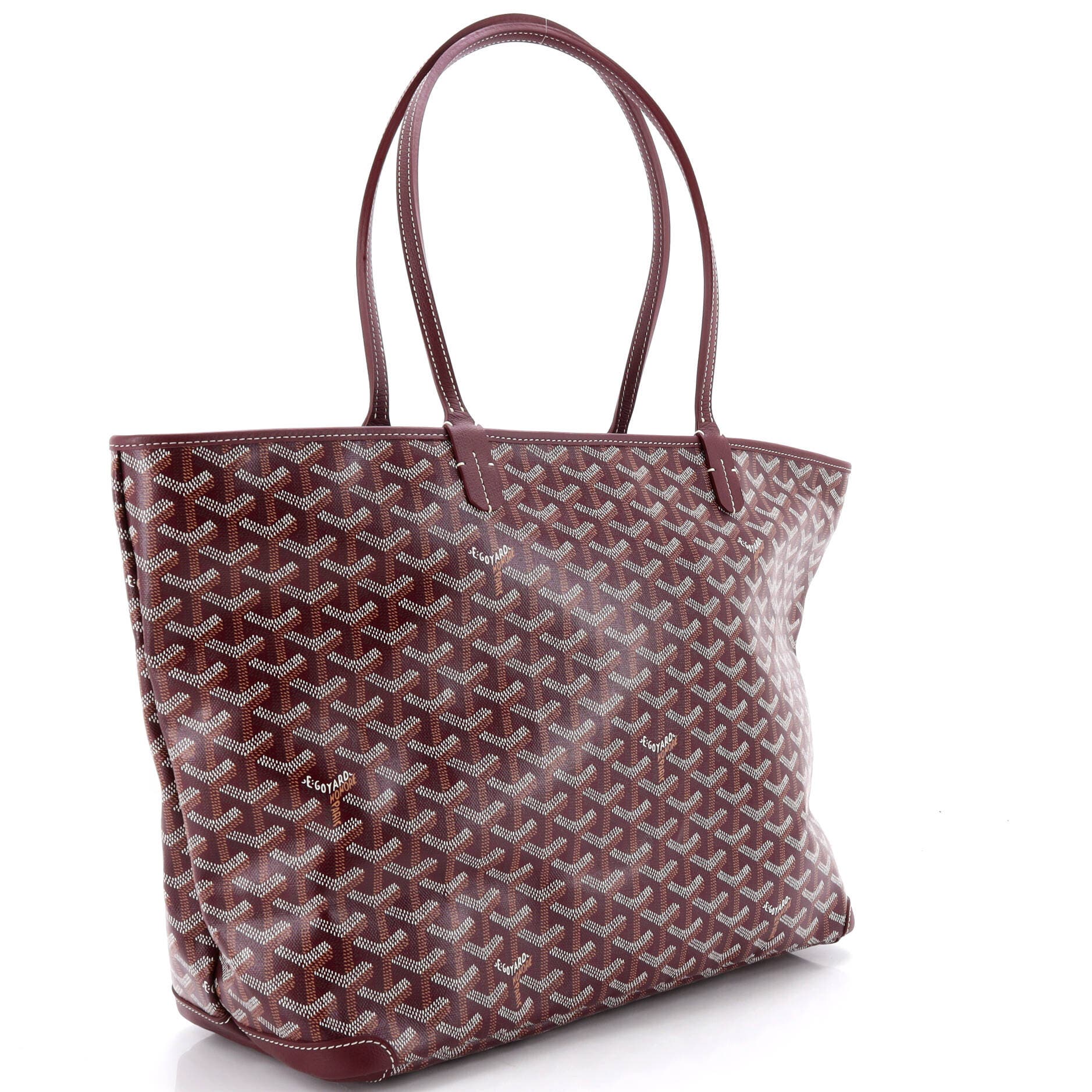 Pre-Owned Goyard Artois Tote Coated Canvas MM, Alternate, color, Purple