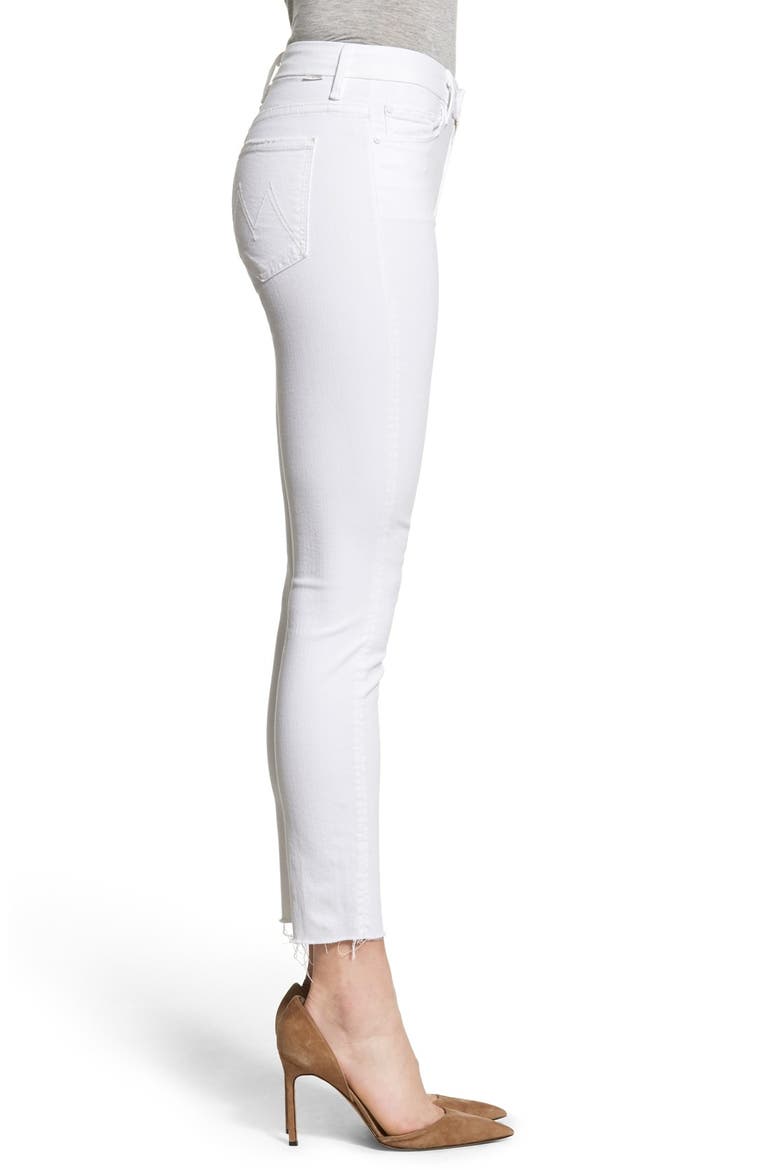 High Rise Fray Ankle Skinny Jeans, Alternate, color, STAYIN ALIVE