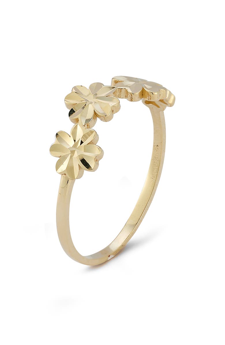 Ember Fine Jewelry 14K Gold Flower Ring, Alternate, color, Gold