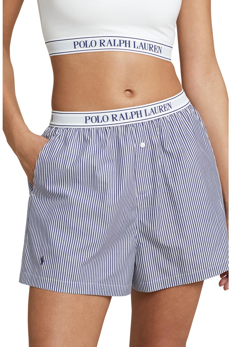 Boxer Pajama Shorts, Main, color, PURPLE STRIPES