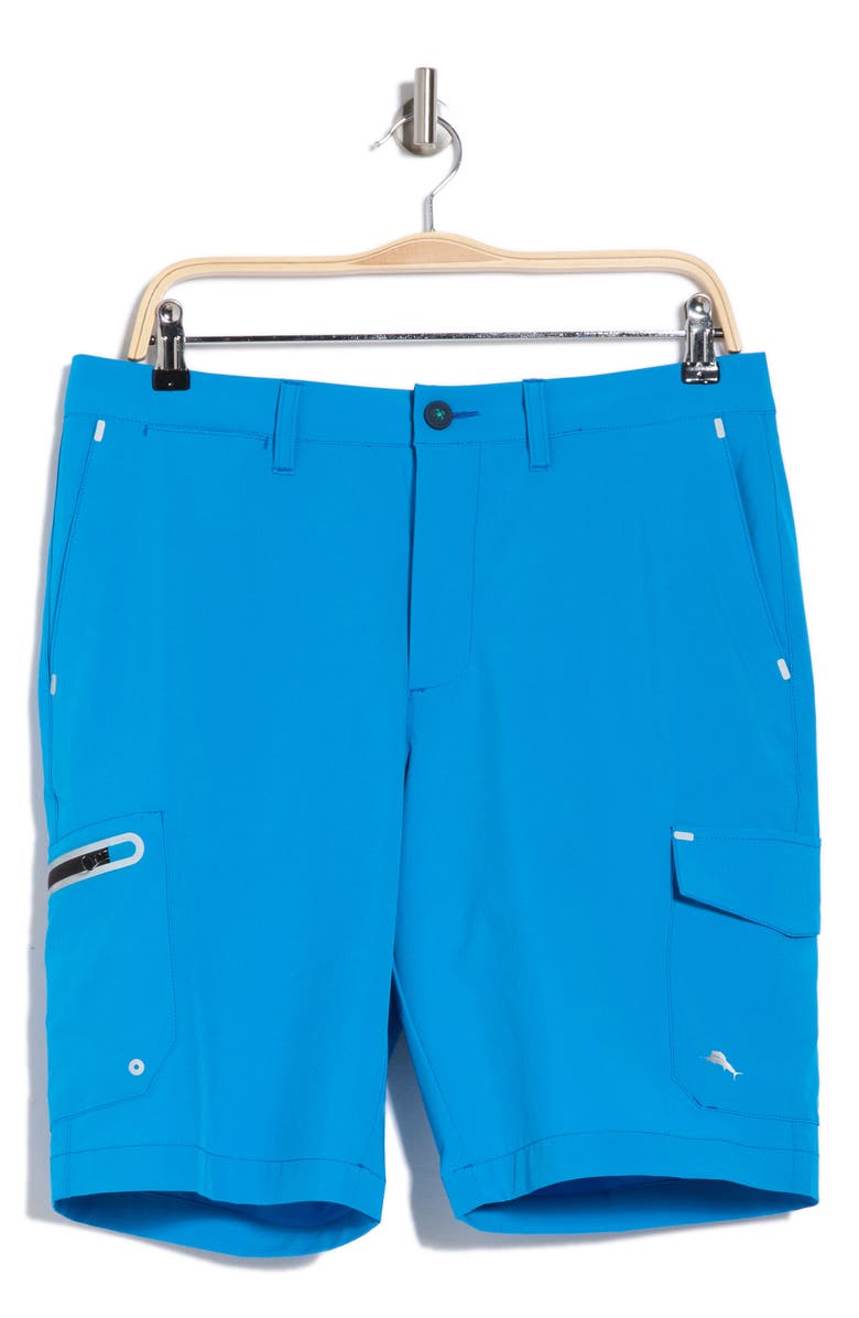Tommy Bahama Cayman Isles Cargo Hybrid Board Shorts, Alternate, color, Blue Canal