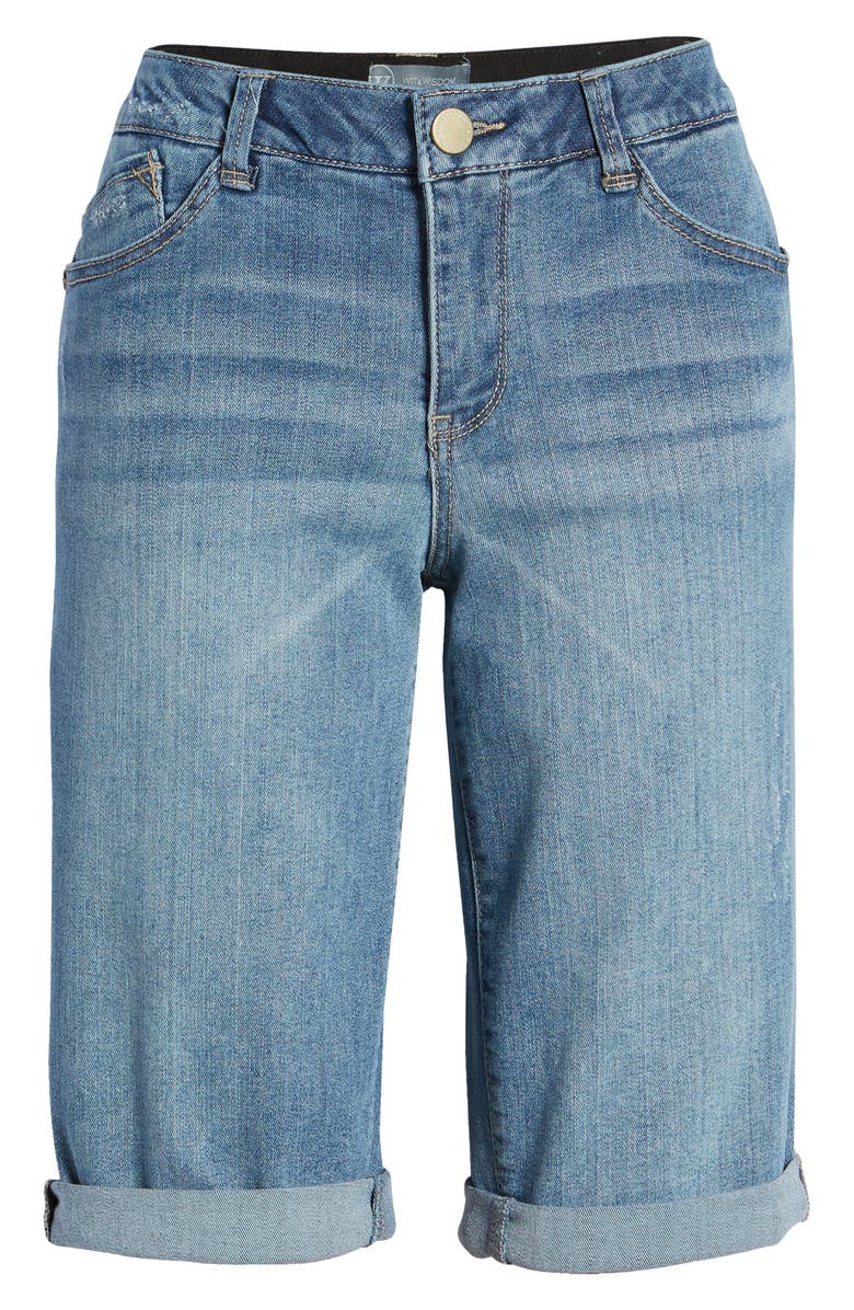 Wit & Wisdom 'Ab'Solution Cuffed Denim Shorts, Alternate, color,