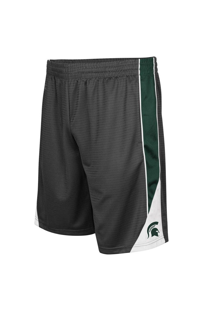 COLOSSEUM Men's Colosseum Charcoal Michigan State Spartans Turnover Shorts, Main, color, Charcoal