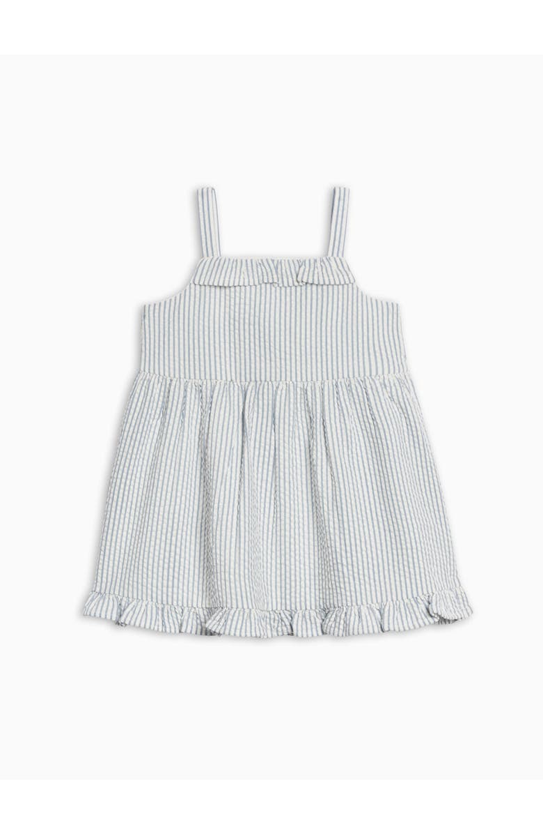 KENDI by Colored Organics Organic Juliette Seersucker Tank Dress, Main, color, Shore Stripe/Sea