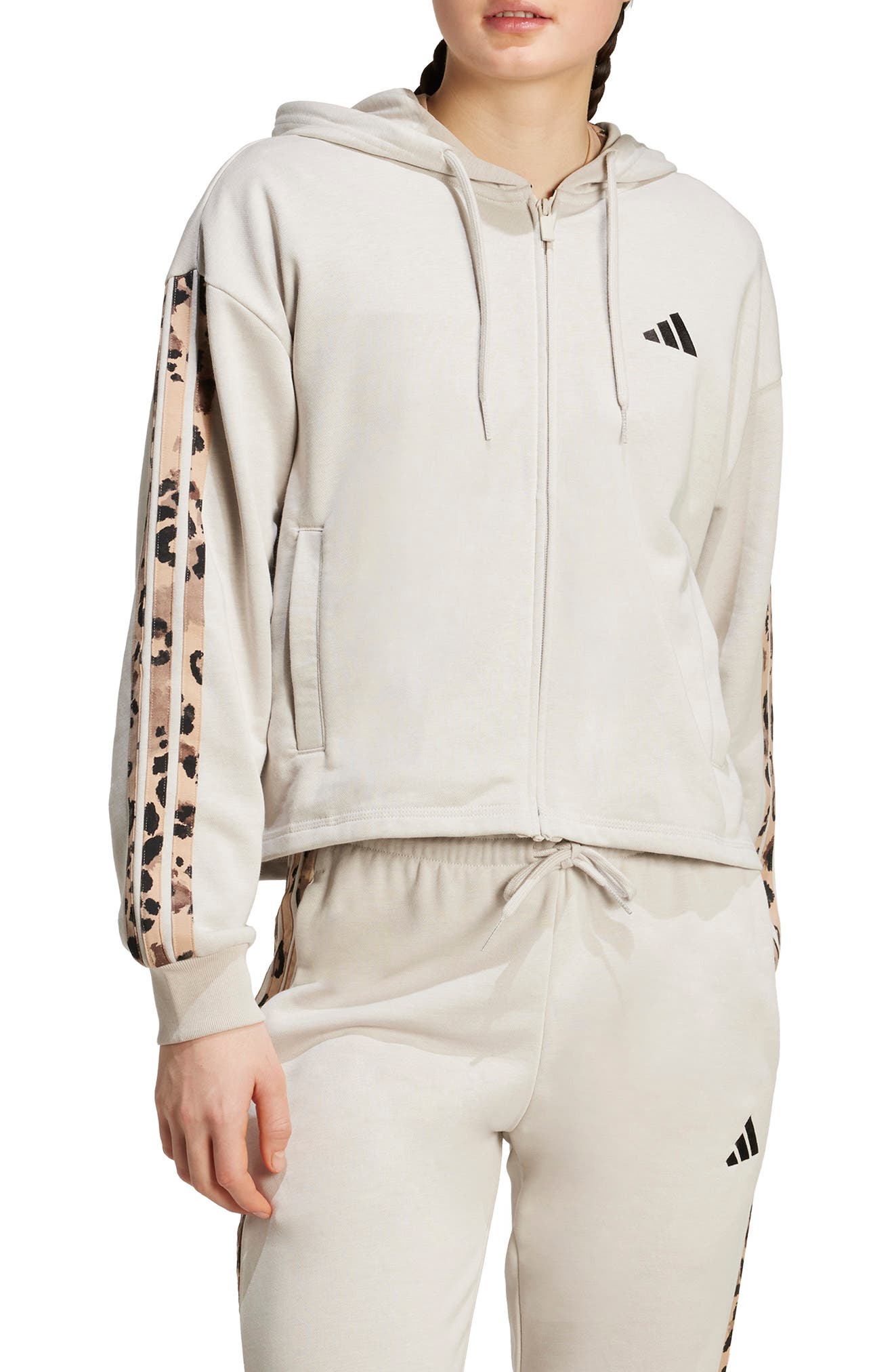 adidas 3-Stripes Full Zip Hoodie