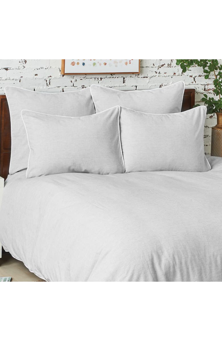 carol & frank Tate Boulder Cotton Standard Pillow Sham, Alternate, color, Grey