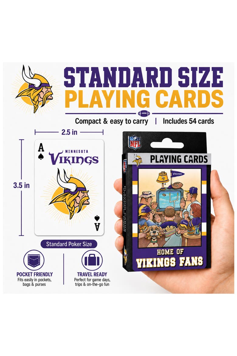 Minnesota Vikings Fan Deck Playing Cards, Alternate, color, Multicolor