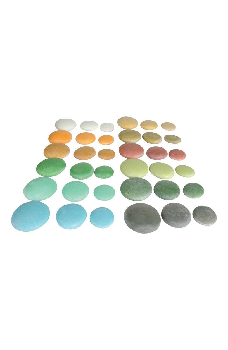 Kaplan Early Learning Company Natural Sorting Stones - Nature Collection - 36 Pieces, Alternate, color, Multicolored