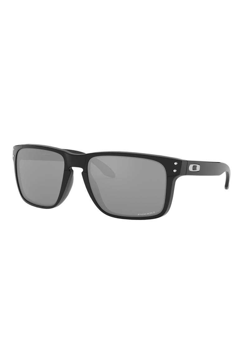 59mm Mirrored Square Sunglasses, Alternate, color, BLACK