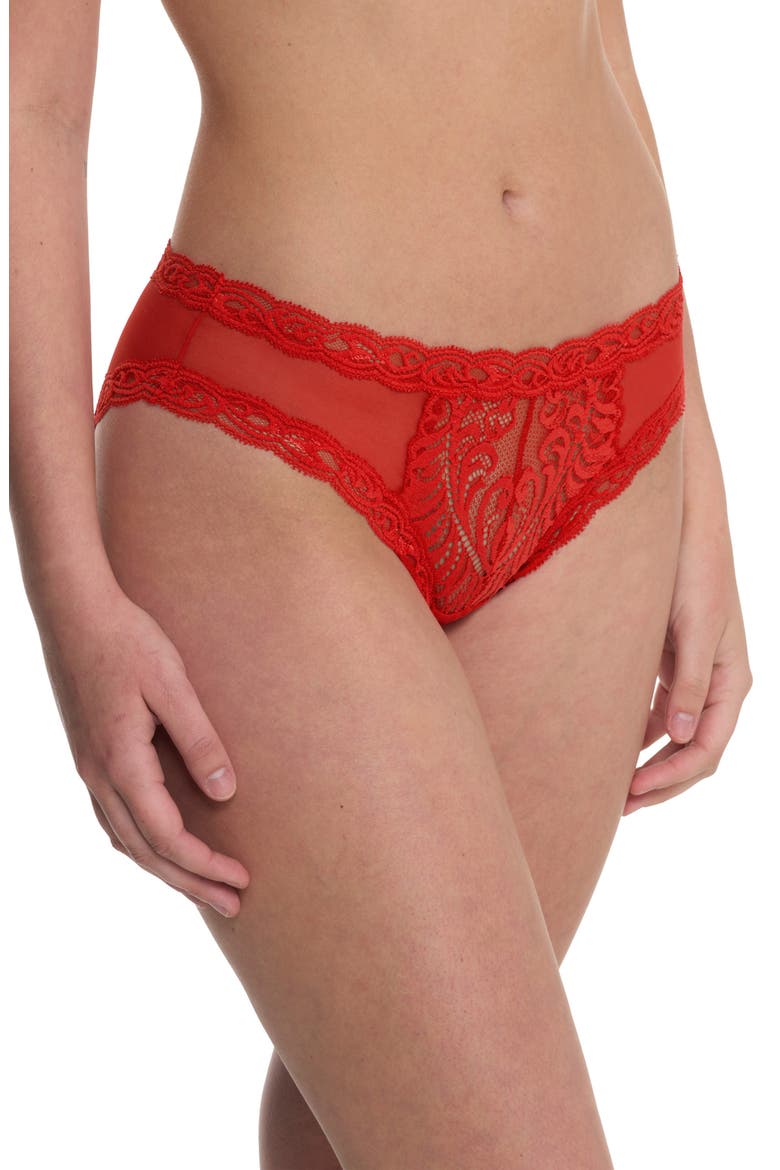 Feathers Hipster Briefs, Alternate, color, PAPRIKA