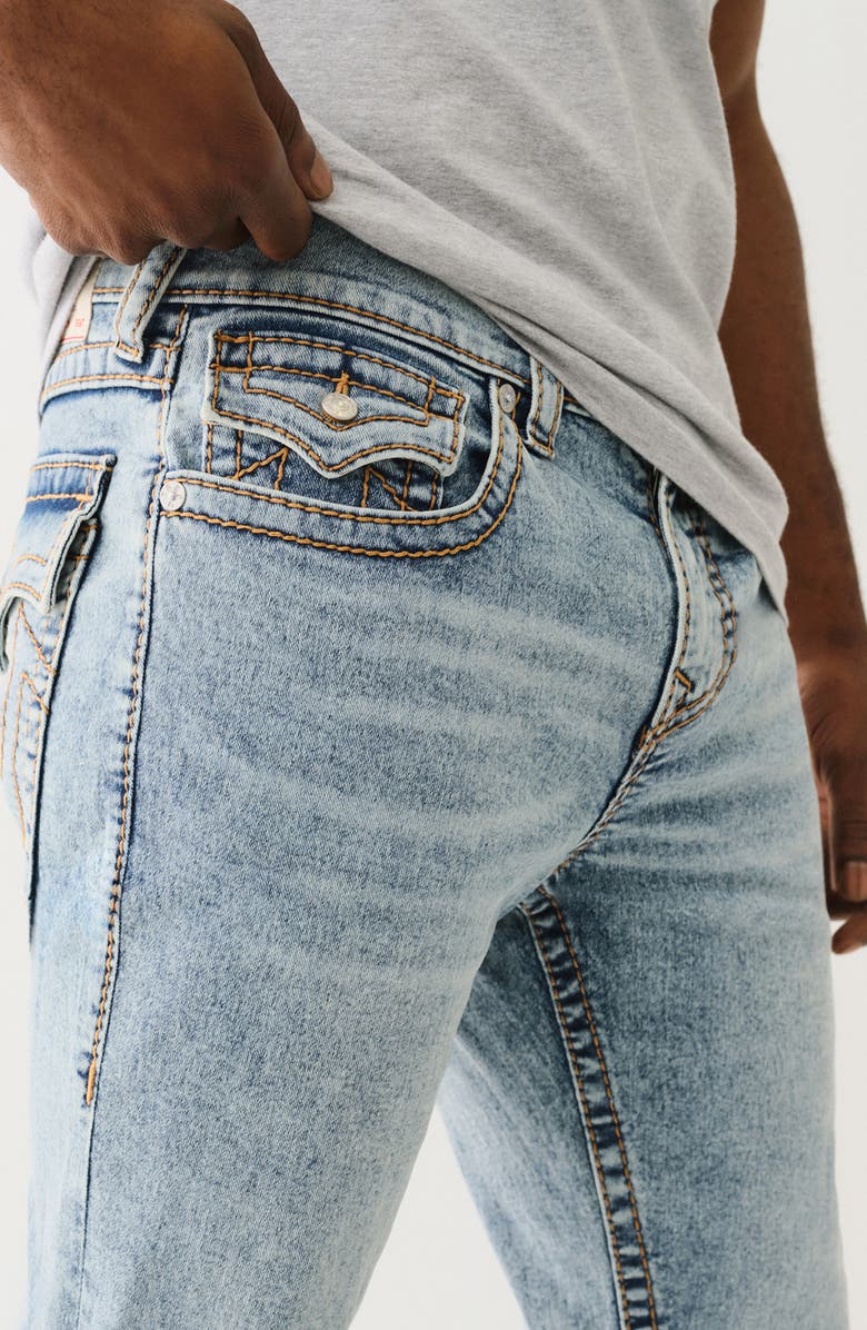 True Religion Ricky Big T Straight Leg Jeans, Alternate, color, Light Budding Wash