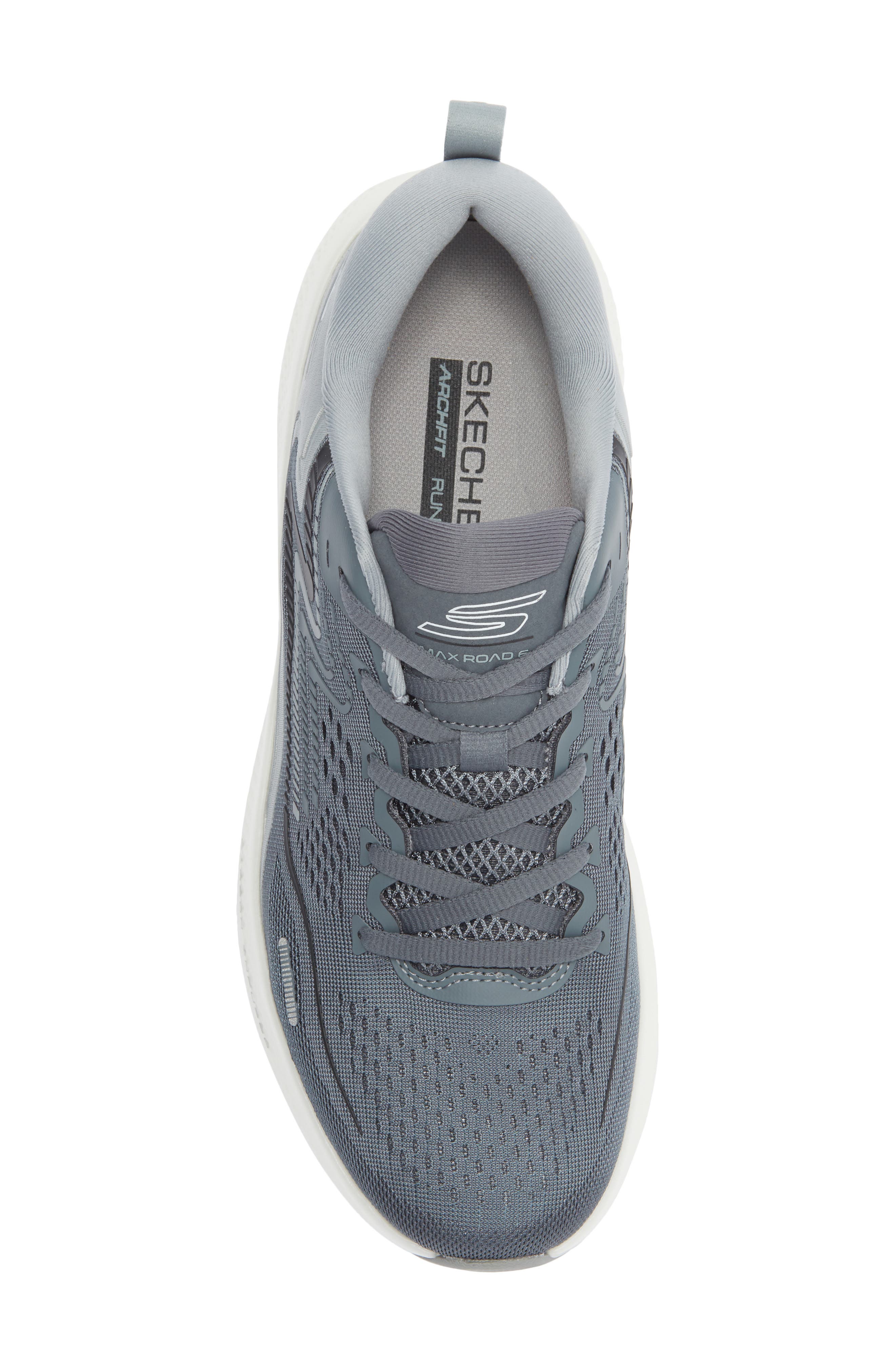 GO RUN Max Road 6 Running Shoe, Alternate, color, CHARCOAL