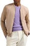 Wool Blend Zip-Up Jacket
