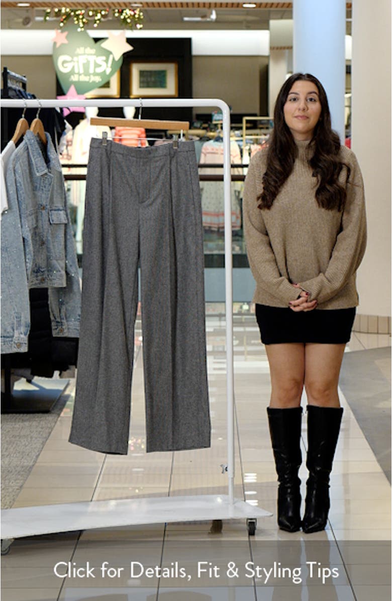 High Waist Roman Check Pants, sales video thumbnail