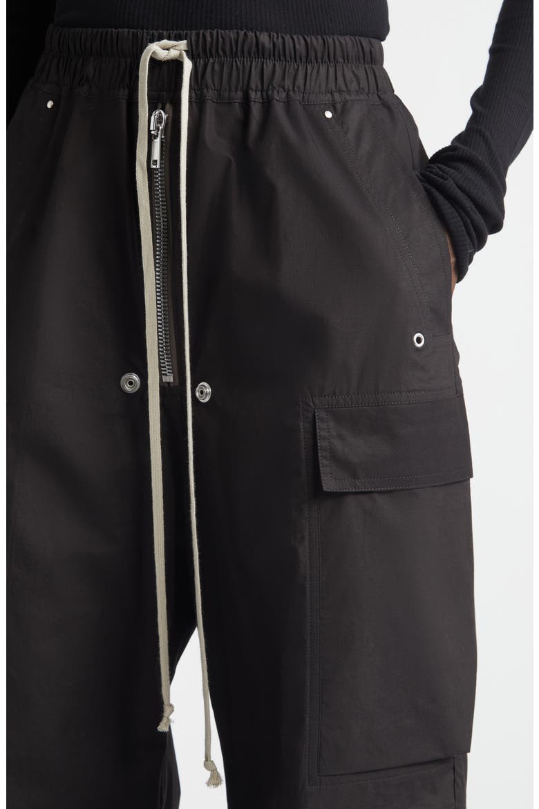 Cargobelas Cotton Cargo Pants, Alternate, color, BLACK