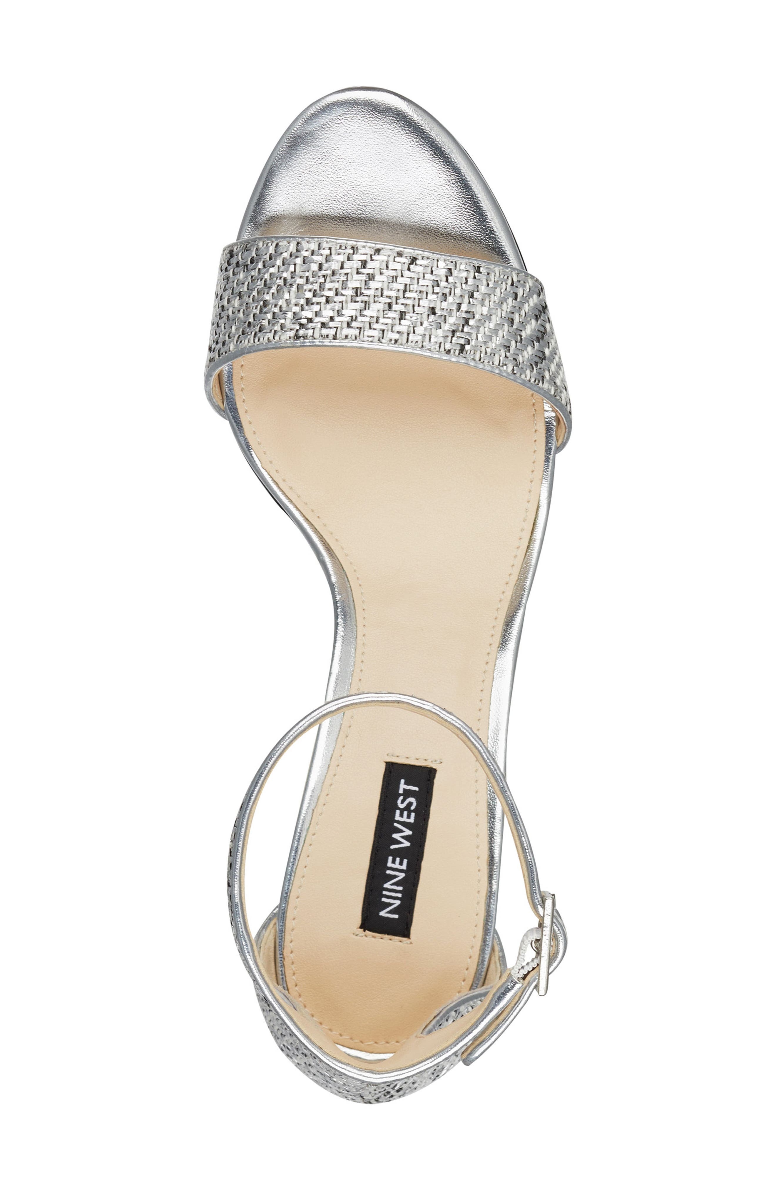 Nine West 'Leisa' Ankle Strap Sandal, Alternate, color, 