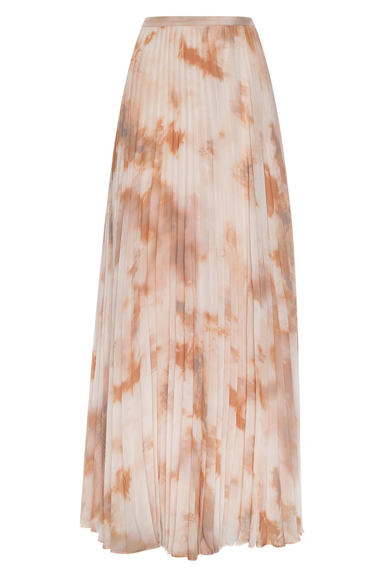 Torin Pleated Maxi Skirt, Alternate, color, FRAPPE MULTI TIE DYE