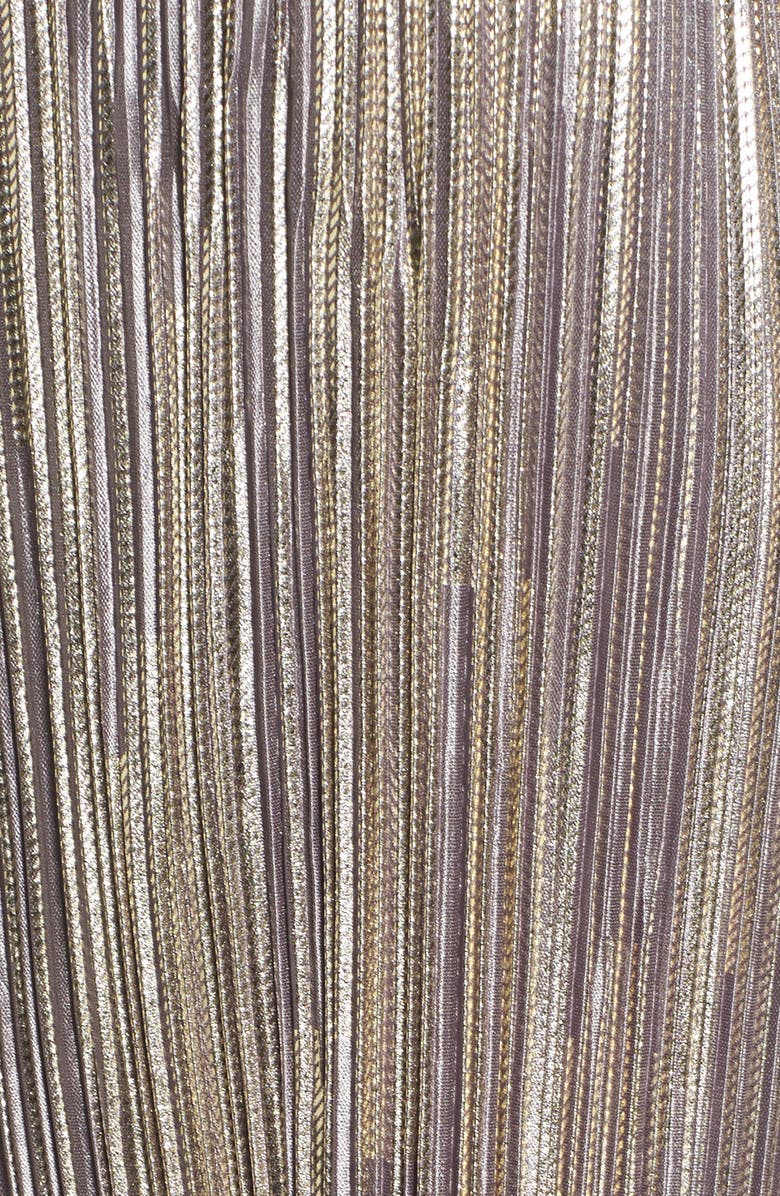Leith Metallic Pleat Pants, Alternate, color, 