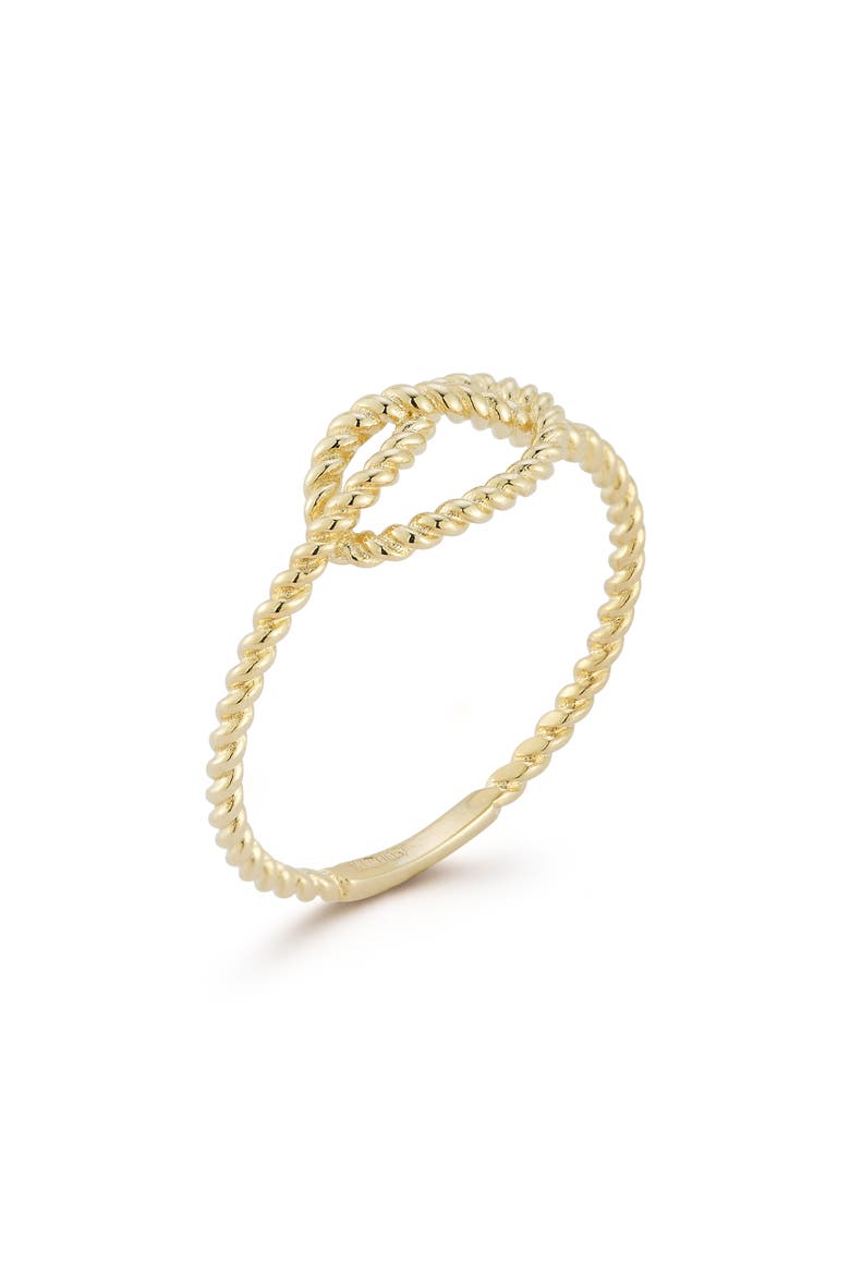14K Gold Knot Ring, Alternate, color, GOLD